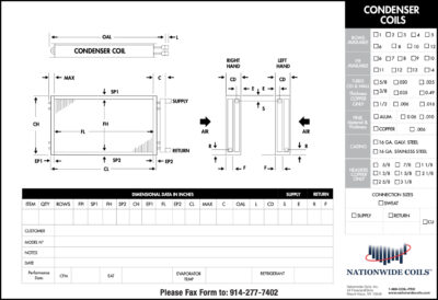 Condenser drawing