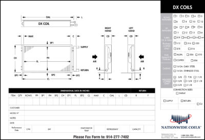 Dx coil drawing