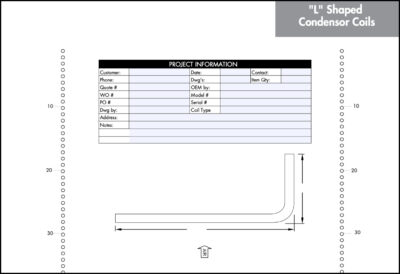 L shape drawing