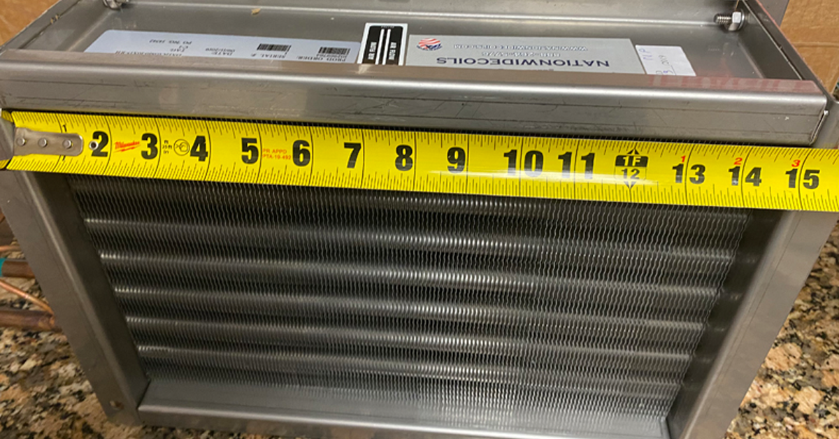 Measuring DX Evaporator Coils For Fit In the field with Chris Wright